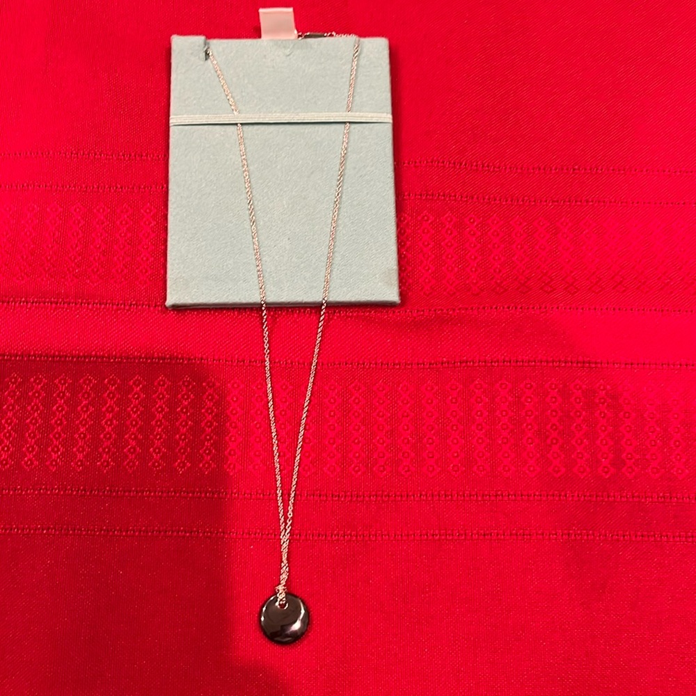 Tiffany and Co Necklace and Pendant Elsa Peretti round pendant necklace.New